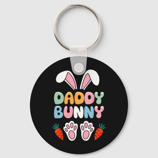 Daddy Bunny Easter Shirt - Grappige meme voor vade Sleutelhanger (Voorkant)