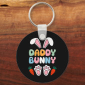 Daddy Bunny Easter Shirt - Grappige meme voor vade Sleutelhanger (Voorkant)