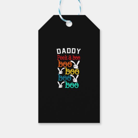 Daddy Bunny Game voor Men_s Nieuwigheid Cadeaulabel (Voorkant)