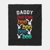Daddy Bunny Game voor Men_s Nieuwigheid Fleece Deken (Voorkant)