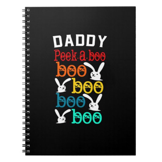 Daddy Bunny Game voor Men_s Nieuwigheid Notitieboek (Voorkant)