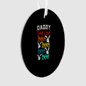 Daddy Bunny Game voor Men_s Nieuwigheid Ornament (voorkant)