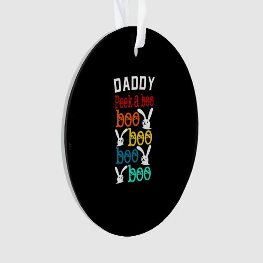 Daddy Bunny Game voor Men_s Nieuwigheid Ornament (voorkant)