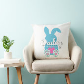 Daddy Bunny Worpdek Kussen – Pasen Geschenk voor P (Stoel)