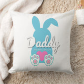 Daddy Bunny Worpdek Kussen – Pasen Geschenk voor P (Deken)
