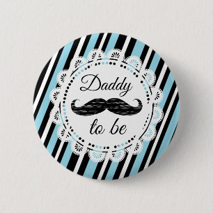 DADDY-Button voor blauw en zwart schoeisel Ronde Button 5,7 Cm