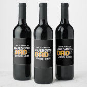 Daddy cadeau Hoe een geweldige papa eruitziet Wijn Etiket (Flessen)