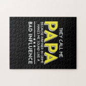 Daddy-cadeau Ze noemen me Papas Legpuzzel (Horizontaal)