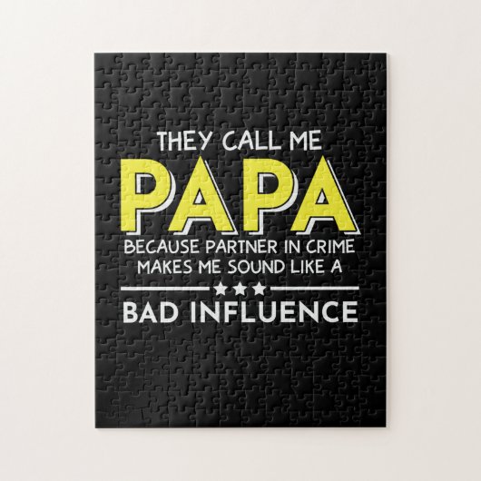 Daddy-cadeau Ze noemen me Papas Legpuzzel (Verticaal)