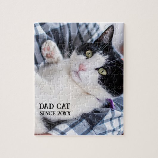 Daddy cat since Photo cute cat Legpuzzel (Verticaal)