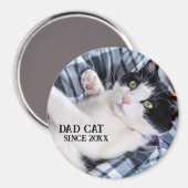 Daddy cat since Photo cute cat Magneet (Voorkant / Achterkant)