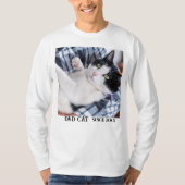 Daddy cat since Photo cute cat T-shirt (Voorkant)
