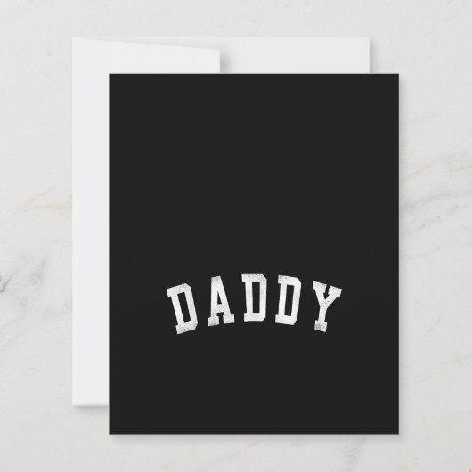 Daddy - Classic Bold Font Vaderdag Daddy (Achterkant)