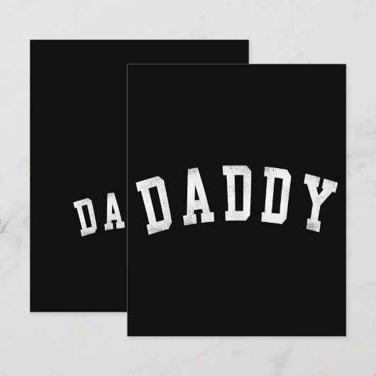 Daddy - Classic Bold Font Vaderdag Daddy (Voorkant / Achterkant)
