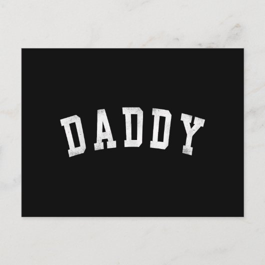 Daddy - Classic Bold Font Vaderdag Daddy Briefkaart (Voorkant)