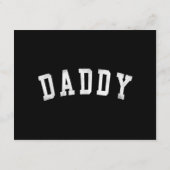 Daddy - Classic Bold Font Vaderdag Daddy Informatiekaartje (Achterkant)