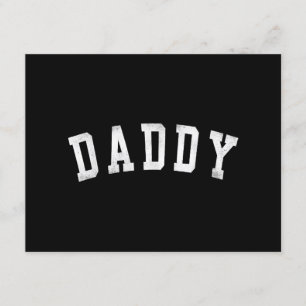 Daddy - Classic Bold Font Vaderdag Daddy Informatiekaartje