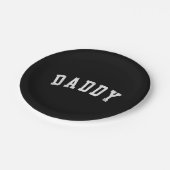 Daddy - Classic Bold Font Vaderdag Daddy Papieren Bordje (Gekanteld)