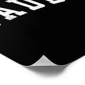 Daddy - Classic Bold Font Vaderdag Daddy Poster (Hoek)