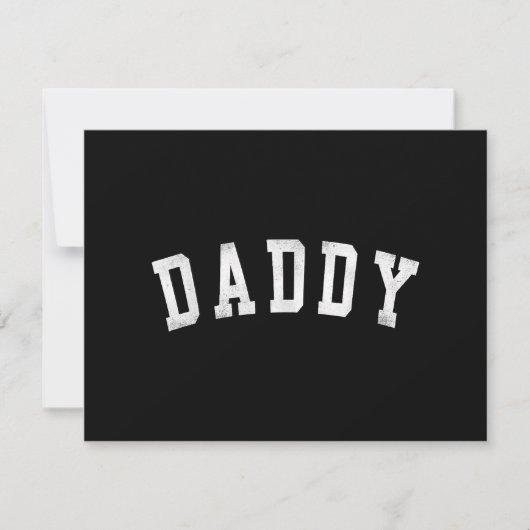 Daddy - Classic Bold Font Vaderdag Daddy Save The Date (Voorkant)