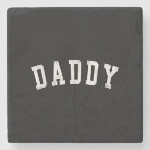 Daddy - Classic Bold Font Vaderdag Daddy Stenen Onderzetter