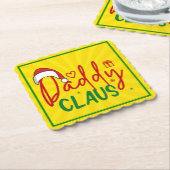 Daddy Claus Christmas Design-60094 Kartonnen Onderzetters (Gebogen)