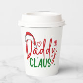 Daddy Claus Christmas Design-60094 Papieren Bekers (Achterkant)