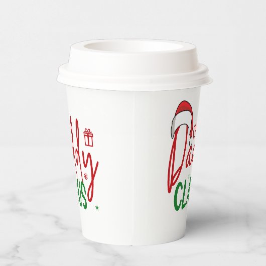 Daddy Claus Christmas Design-60094 Papieren Bekers (Rechts)