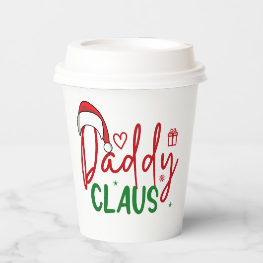 Daddy Claus Christmas Design-60094 Papieren Bekers (Voorkant)