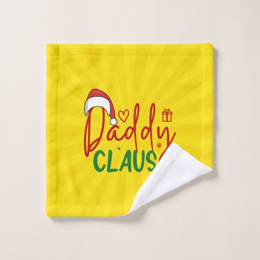 Daddy Claus Christmas Design-60094 Washandje (Wasdoekje)