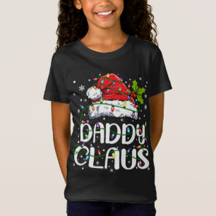Daddy Claus Christmas Lights Pajama Family Matchin T-shirt
