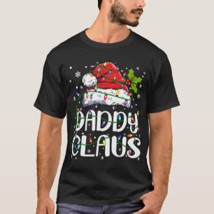 Daddy Claus Christmas Lights Pajama Family Matchin T-shirt