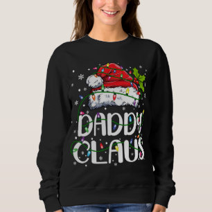 Daddy Claus Christmas Lights Pajama Family Matchin Trui