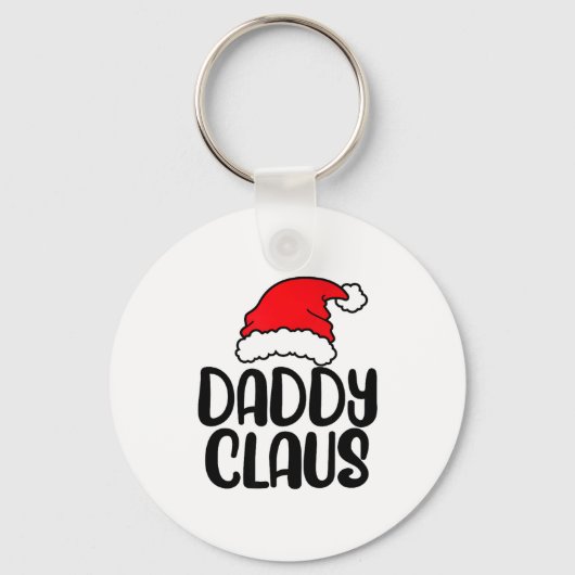 Daddy Claus, Family Matching Christmas Father Men Sleutelhanger (Voorkant)