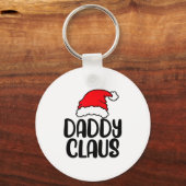 Daddy Claus, Family Matching Christmas Father Men Sleutelhanger (Voorkant)