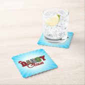 Daddy Claus Plaid Pattern-60095 Kartonnen Onderzetters (Insitu)