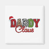 Daddy Claus Plaid Pattern-60095 Magneet (Voorkant)