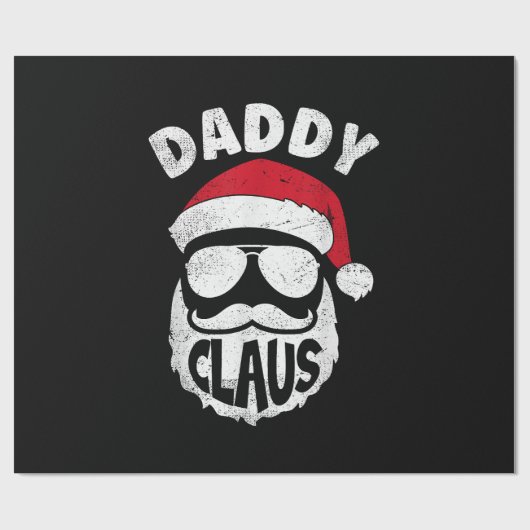 Daddy Claus Sinterklaas Grappige Kerstmis Matching Cadeaupapier (Vlak)