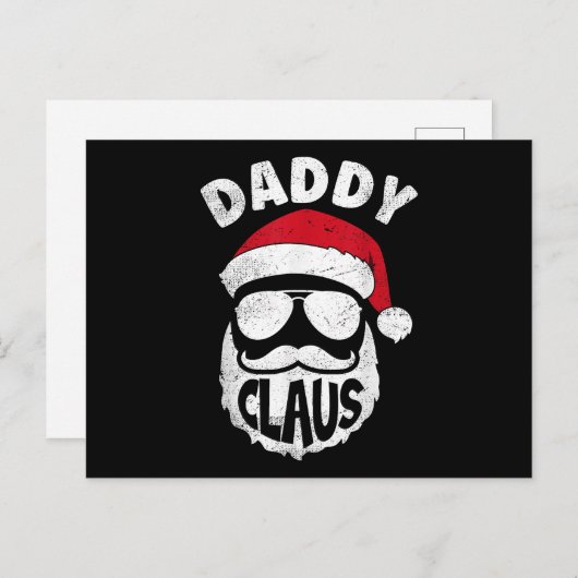Daddy Claus Sinterklaas Grappige Kerstmis Matching Feestdagenkaart (Voorkant / Achterkant)
