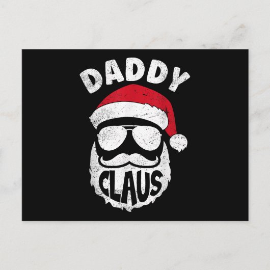 Daddy Claus Sinterklaas Grappige Kerstmis Matching Feestdagenkaart (Voorkant)