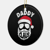 Daddy Claus Sinterklaas Grappige Kerstmis Matching Keramisch Ornament (Links)