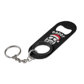 Daddy Claus Sinterklaas Grappige Kerstmis Matching Mini Flessenopener (Voorkant Gekanteld)