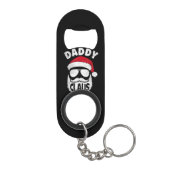 Daddy Claus Sinterklaas Grappige Kerstmis Matching Mini Flessenopener (Achterkant)