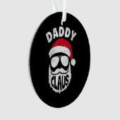 Daddy Claus Sinterklaas Grappige Kerstmis Matching Ornament (voorkant)