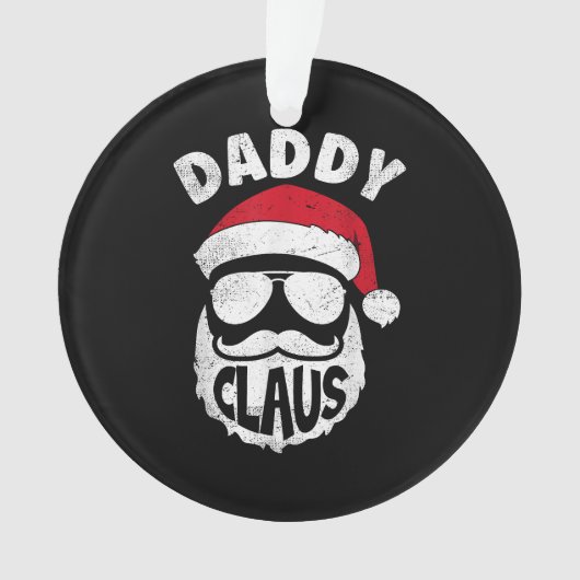 Daddy Claus Sinterklaas Grappige Kerstmis Matching Ornament (voorkant)