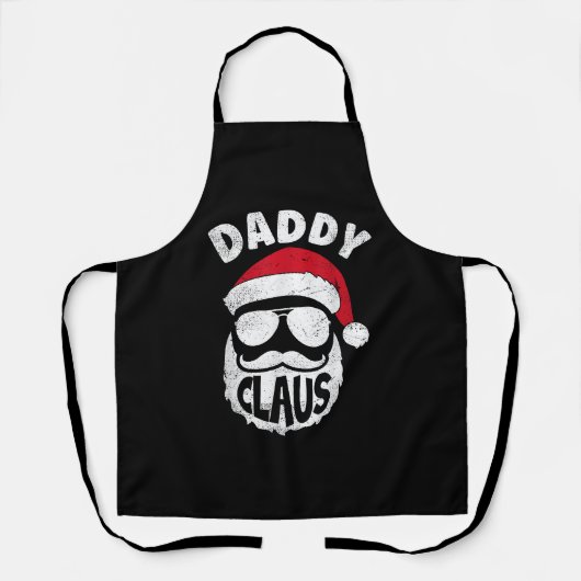 Daddy Claus Sinterklaas Grappige Kerstmis Matching Schort (Voorkant)