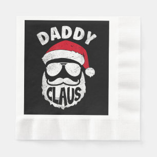 Daddy Claus Sinterklaas Grappige Kerstmis Matching Servet