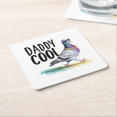 Daddy Cool Kartonnen Onderzetters (Schuin)