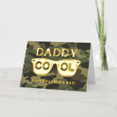 Daddy Cool Militaire Grappige Vaderdag Kaart (Voorkant)