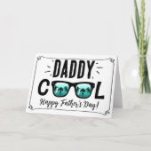 Daddy Cool Trendy Zonnebril Happy Vaderdag Kaart (Voorkant)